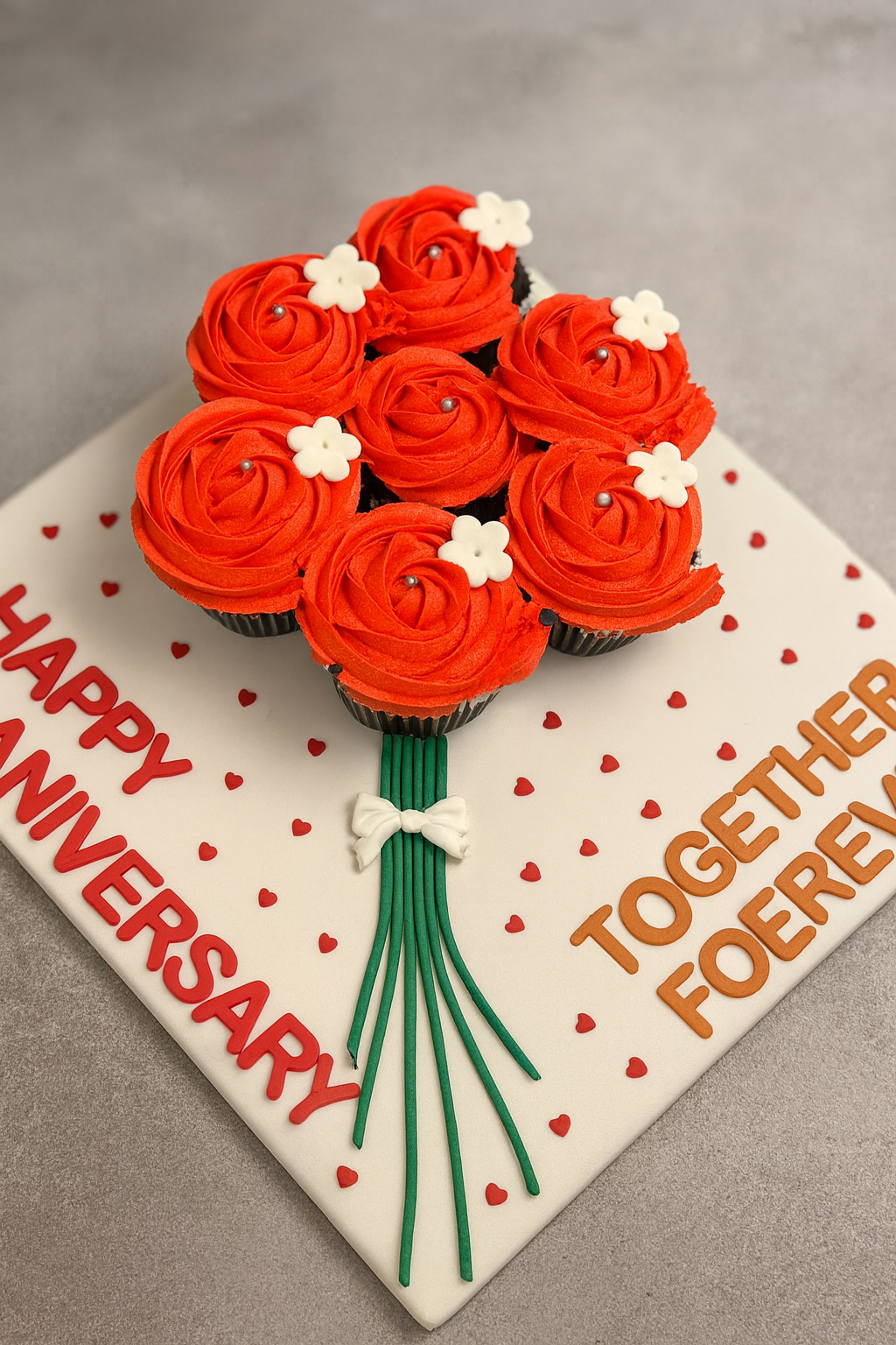 Velvet Rouge Fudge Cupcake Bouquet (KHi ONLY)