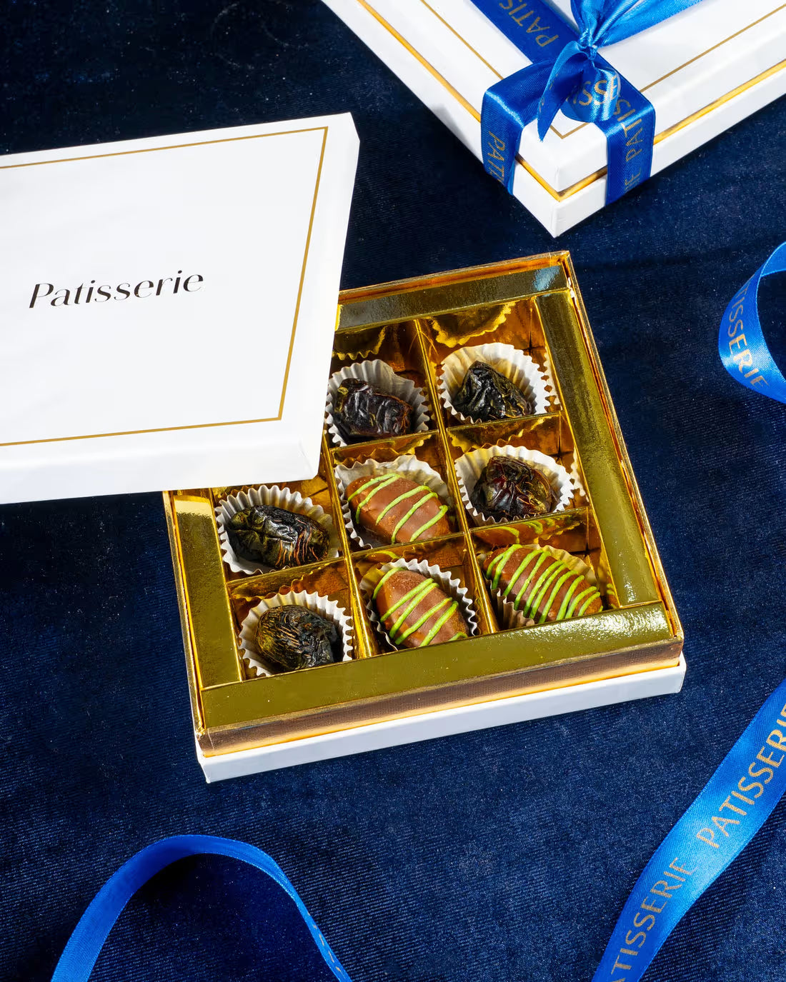 Luxe Dates Box – 9 pcs (Ajwa + Kunafa)